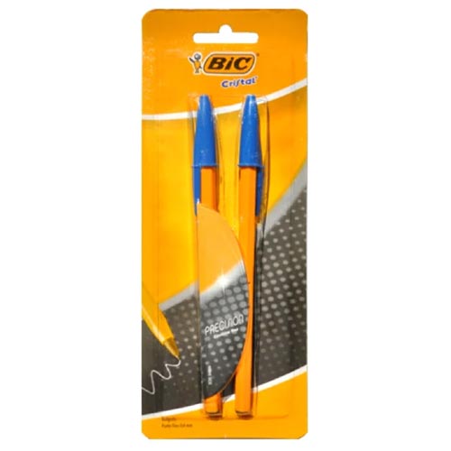 BOLIGRAFO BIC FINO AZUL C/2PZ