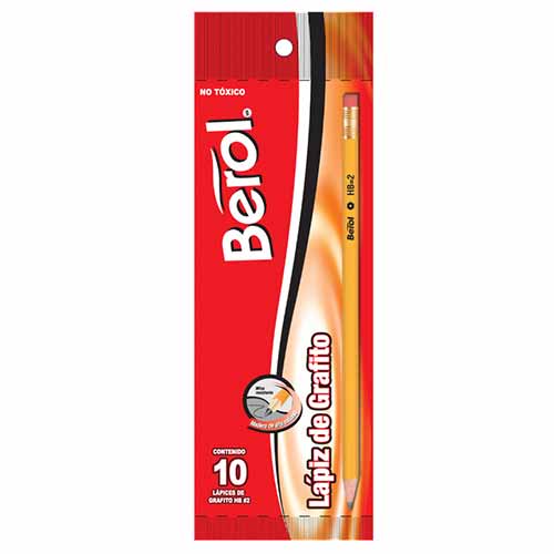 LAPIZ BEROL NO.2 C/10PZ