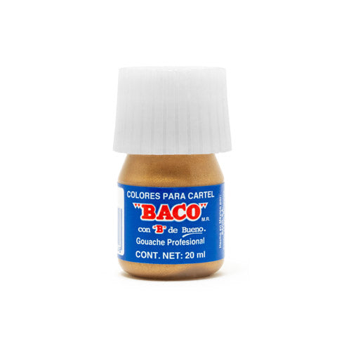 PINTURA BACO METALICA 20ML PZ 069 ORO PULIDO