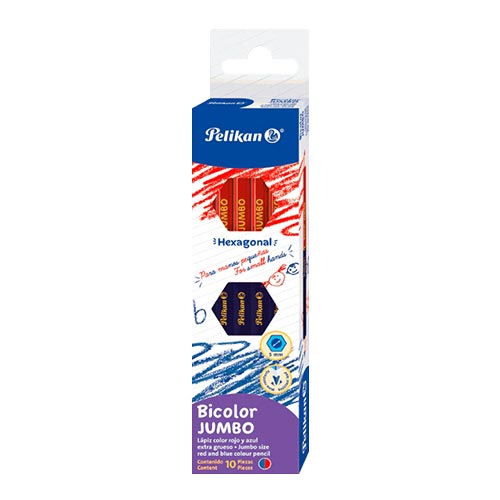 BICOLOR JUMBO PELIKAN CAJA C/10 PZ