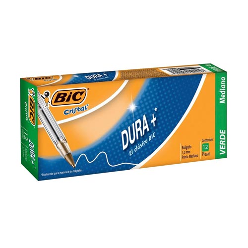 BOLIGRAFO BIC MEDIANO M-250 C/12PZ VERDE
