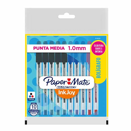 BOLIGRAFO PAPE MATE BOLSA C/10PZ