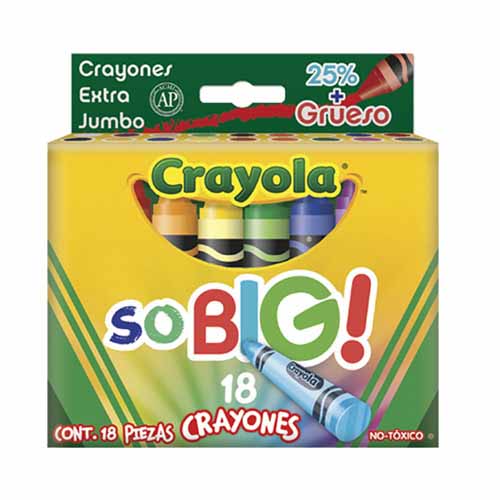 CRAYONES SOBIG C/18PZ CRAYOLA