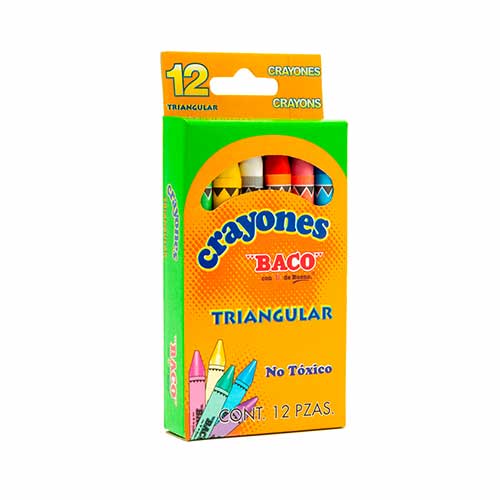 CRAYONES TRIANGULAR C/12PZ BACO