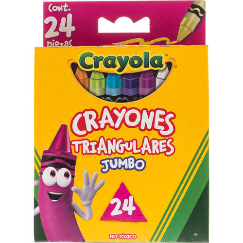 CRAYONES TRIANGULARES C/24PZ CRAYOLA