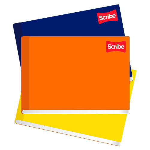 CUADERNO SCRIBE F. ITALIANA 4524 PLAST. COSIDO C/100H