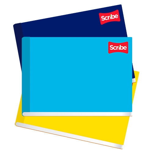 CUADERNO SCRIBE F. ITALIANA 4521 PLAST. COSIDO C/100H BCO