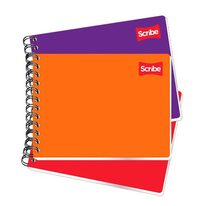 CUADERNO SCRIBE ITALIANA ESPIRAL 1504 C/100H DOBLE RAYA