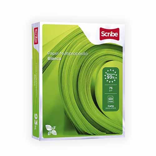HOJA DE MAQUINA CARTA SCRIBE ECOLOGICO C/500H