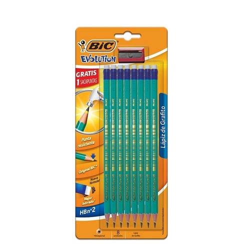 LAPIZ BIC CONTE BLISTER C/8PZ