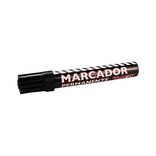 MARCADOR BACO PERMANENTE METAL BLISTER 1PZ NEGRO