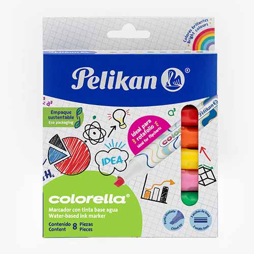 MARCADOR COLORELA ESTUCHE C/8PZ