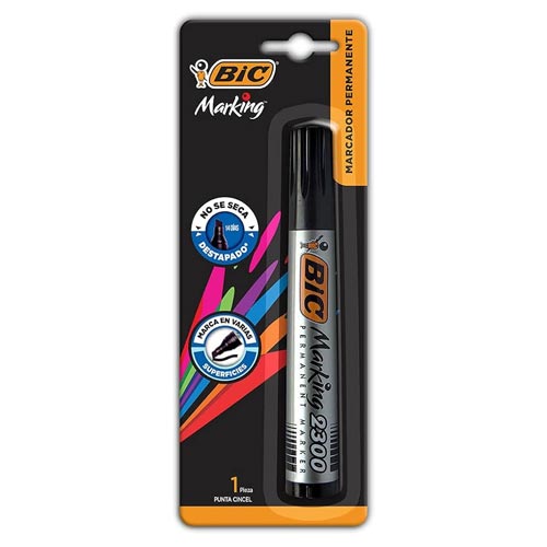MARCADOR PERM. BIC BLISTER NEGRO