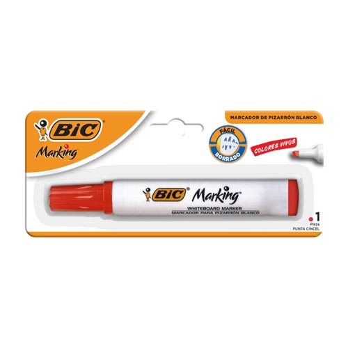 MARCADOR P/PIZARRON BIC MARKING PZ ROJO