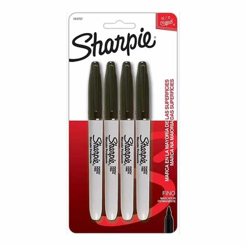MARCADOR SHARPIE FINO BLISTER C/4PZ NEGRO