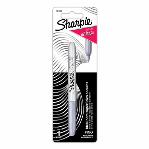 MARCADOR PERM. SHARPIE FINO METALICO BLISTER PZ