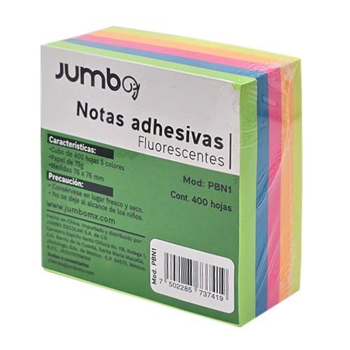 NOTAS ADH. MEMOTIP PBN1 FLUORECENTES C/400H