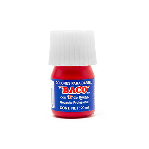 PINTURA BACO 20ML PZ 056 ROJO CARMESI