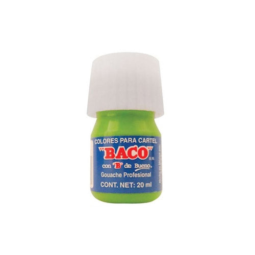 PINTURA BACO 20ML PZ 062 VDE. AMARILLENTO
