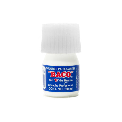 PINTURA BACO 20ML PZ 072 BLANCO LETRO