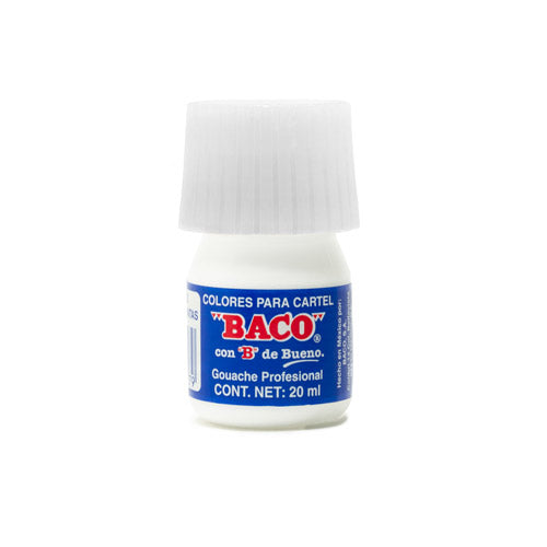 PINTURA BACO 20ML PZ 072A BLANCO TINTAS