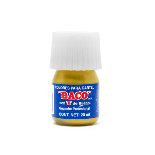 PINTURA BACO METALICA 20ML PZ 068 ORO RICO