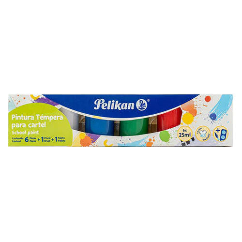 PINTURA TEMPERA PELIKAN C/6PZ