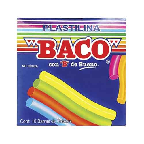 PLASTILINA BACO C/10 BARRITAS