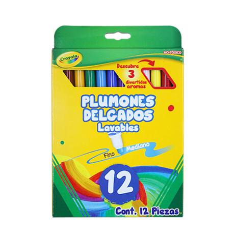 PLUMONES GRUESOS CRAYOLA ESTUCHE C/12PZ