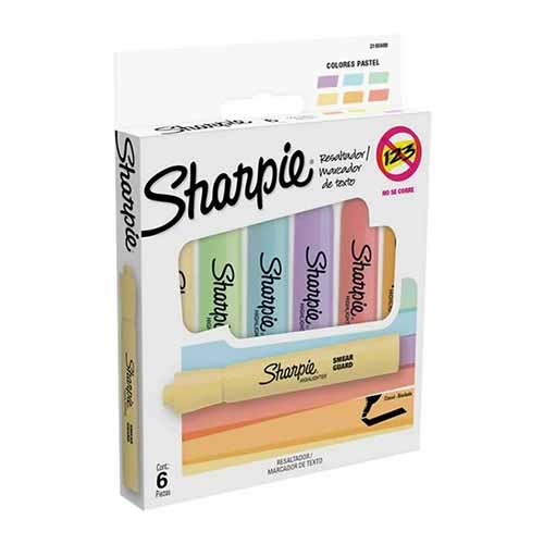 RESALTADOR SHARPIE C/6PZ PASTEL