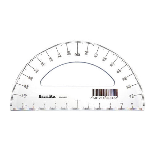TRANSPORTADOR BARRILITO 180 GRADOS 1 PZ