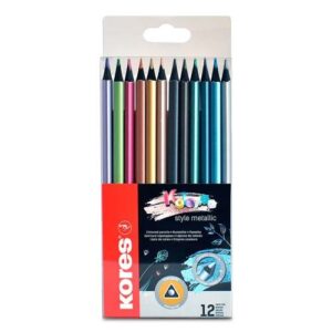 COLORES METALICOS KORES LARGOS C/12PZ