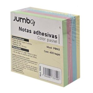 NOTAS ADH. MEMOTIP PBN2 PASTEL C/400H
