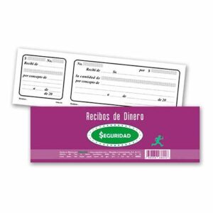 RECIBOS DE DINERO C/TALON BLOCK C/100H 8602